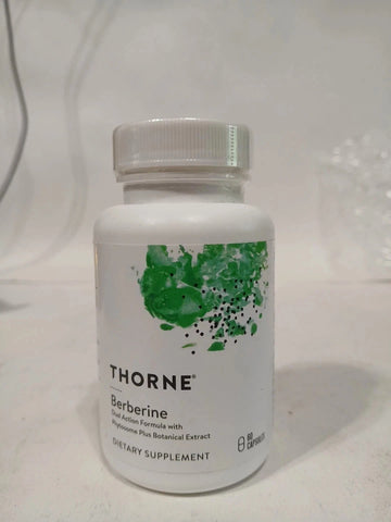 Thorne, Berberien, 1 000 mg per porsie, 60 Kapsules. Pak van 1