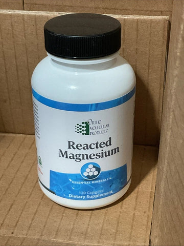 Ortho Molecular Products Reacted Magnesium 120Capsules exp 2028