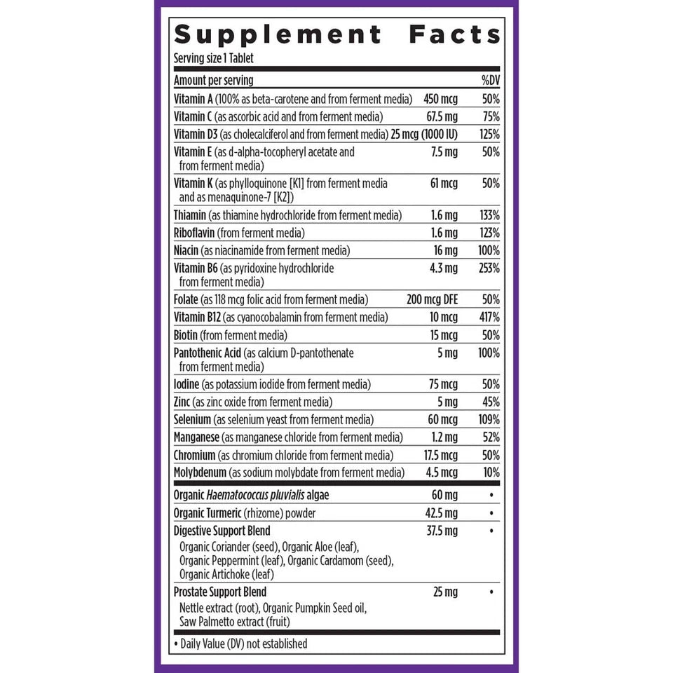 New Chapter Every Man's One Daily 55+ Multivitamin Tablets - 48 Count Exp 01/28